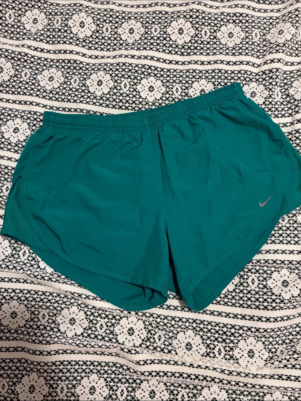Nike Women's Teal Athletic Dri Fit Running Shorts
